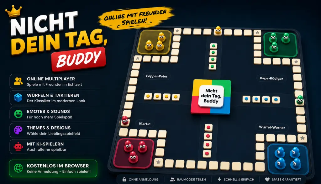 Vorschau vom Browser-Brettspiel Nicht dein Tag, Buddy